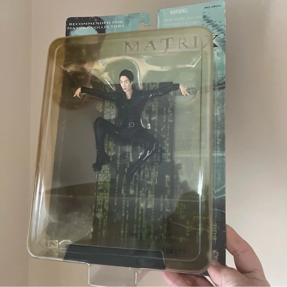 Matrix movie vintage toy Trinity figure by Warner Brothers item no. 28021